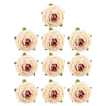 Miniatyrbilde 2 av 2: Kunstig europeisk retro silke kamelia og roseknopp med blader til bryllup og hjemmedekorasjon
