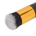 Miniatyrbillede 3 af 8: 2 stk. Chubby Makeup Brush Portable Fluffy Soft Syntetisk Chubby Kosmetikbørste Sort Guld