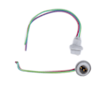 Miniatyrbilde 3 av 8: 2 stk T10 W5W Parklys-Sokkel med Gummibase i Glass, Universal for Scootere, ATV-er, Quad-Sykler