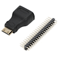 Pikkukuva 6 / 8: Mini HD - HD-sovitin Micro USB - USB naar Vrouwelijke Stroomkabel 40P voor Raspberry Pi Zero Pin Kit