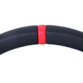 Miniatyrbilde 4 av 8: For M Performance V2 Flatbunn Nappa Suede Rattsving Hjulutskifting for F8X M2 M3 M4 (Rød 12-Klokka Ring)