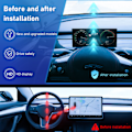 Miniatyrbild 6 av 8: 9-tums IPS-skärm Bilstolpsskärm HUD LCD Instrumentpanel Ersättning för Tesla Model 3 Y AMD Ryzen-processor