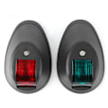 Miniatyrbillede 2 af 4: DC12V-24V 3W LED Navigationslys Signallampe IP66 Vandtæt til Marinebåd Yacht Sort