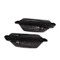 Miniatyrbillede 2 af 8: 2 stk./sæt Kulfiber Sidemarkør Luftventil Dæk Trim Udskiftning til M2 F87 2015‑2020