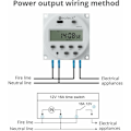Miniatyrbild 5 av 5: Digital Timer Switch, Programmerbart Tidsrelä med 16A Kontaktkapacitet, Avancerad Förinställning för Pålitlig och Flexibel Kontroll