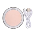 Miniatyrbild 2 av 2: Fällbar kompakt fickspiegel med intelligent sensor LED-ljus sminkspiegel Roséguld