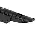 Miniatyrbillede 4 af 8: 2 stk. Motorcykel Forreste Fodstøtter CNC Aluminium Legering Fodstøtte Udskiftning til Aprilia RS660 RSV4 Tuono 660 V4 1100 Sort