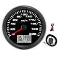 Pikkukuva 2 / 8: 85 mm:n nopeusmittari GPS 200 km/h, 7 värillinen taustavalo, musta taulu, musta kehys autoon, veneeseen, jahtiin ja asuntoautoon