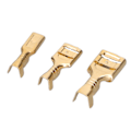 Miniatyrbillede 3 af 8: 600 stk Messing Crimp Terminal Connector Han & Hun Messing Spade Connector med Transparent Slid