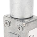 Pikkukuva 3 / 8: DC-vaihdemoottori 12 mm yksittäinen akseli, käännettävä itselukkoituva turbiini-mato-vaihde, kiinnitysjalusta, 6 RPM