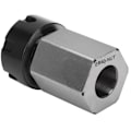 Miniatyrbillede 2 af 4: Hex Collet Chuck Sølv Kulstofstål Høj Styrke CNC Drejebænk Værktøjs Holder ER25/32/40ER40