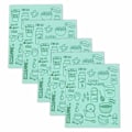 Miniatyrbilde 1 av 4: 5-pakks gjenbrukbare papirhåndklær, ripesikre svenske kjøkkenhåndklær, superabsorberende cellulose svamper, biologisk nedbrytbare, oppvaskmaskinsikre, luktfri Style 4