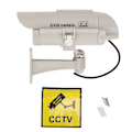 Miniatyrbild 1 av 7: Simulerad Övervakningskamera CCTV Attrapp Inomhus Utomhus Hög Simulering Övervakning med Lampa