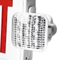 Miniatyrbild 7 av 8: Röd LED Nödutgångsskylt PC och ABS Röd Nödutgångsskylt med 2 Nödljus för Skola Kyrka Sjukhus AC85 till 265V