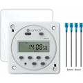 Miniatyrbild 1 av 5: Digital Timer Switch, Programmerbart Tidsrelä med 16A Kontaktkapacitet, Avancerad Förinställning för Pålitlig och Flexibel Kontroll