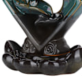Miniatyrbillede 1 af 7: Tilbageflydende Firkantet Røgelsebrænder Keramik Lotus Base Hjem Dekoration Ornamenter