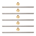 Miniatyrbilde 2 av 8: 5 stk T8 Trapesgjenge 2mm Stigning 8mm Ledd 200mm Lineær Bevegelse Gjenget Stang med Messingmutter for 3D-skriver