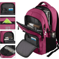 Miniatyrbilde 5 av 6: Laptop-ryggsekker med USB-ladeport for menn og kvinner for arbeid, skole, universitet, skoleryggsekk for gutter, tenåringer med laptop-rom