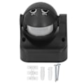 Miniatyrbillede 2 af 8: Bevægelsessensor Detektor Switch Vandtæt Intelligent Strålingsfri ABS Husning Infrarød PIR Bevægelsessensor AC110‑240V Sort