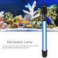Miniatyrbillede 3 af 3: Kvartsglas Akvarie UV-Sterilisationslampe Vandtæt Desinfektionslys EU-Stik 220-240V11W
