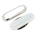 Miniatyrbillede 4 af 8: 12VDC Bådunder vandlys 120 LED Lysstærkt Lys IP68 Vandtæt Rustfrit til Skibe Yachter Motorbåde Blåt Lys