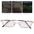 Pikkukuva 7 / 8: Violetit Kehykset Ikääntyneille Bifokaali Lukulasit Kannettavat Sinisen Valon Suodattavat Presbyopia Lasit (+150)