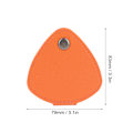Miniatyrbild 6 av 8: Förvaringsväska för Plektrum 6 Fack Behållare PU Läder Metallspänne Plektrumhållare Fodral för Daglig Användning Orange