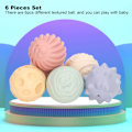 Miniatyrbild 7 av 8: 6-pack Texturerade Boll PVC Sinnesutforskning Kläm Leksak Set Kit för Spädbarn Över 6 Månader