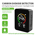 Miniatyrbild 2 av 8: Smart Air Quality Guardian, Portabel CO2-detektor med innovativa färgkodade varningar, Högprecisions inomhusluftföroreningstestare, LCD-display
