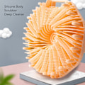 Miniatyrbild 6 av 8: 2 st Silikon Kroppsskrubb Halkfritt Grepp Hållbar Exfolierande Kroppsdusch Skrubbborste för Hemresor