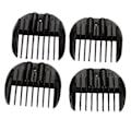 Miniatyrbillede 2 af 2: 4 stk./sæt Begrænsningskam Hårklip Trimmer Klip Tilbehør Guide Barber Styling Værktøjs Sæt Sort