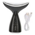 Miniatyrbillede 2 af 8: Halshud Rejuvenerings Massager med 3 Farvede Lys Vibrationer Fremmer Cirkulation Hals Skønheds Enhed