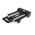 Miniatyrbillede 4 af 5: 4 Hjul Foldbar Trolley Aluminium Legering Foldbar Håndtruck Bagagevogn til Indkøb Madvarer