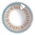 Miniatyrbilde 2 av 2: 14,5 mm Fargede Kontaktlinser Regnbue Blå & Brun 0 Grader