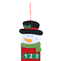 Miniatyrbillede 1 af 2: Genanvendelig Julekalender Adventskalender Julepynt Vedhæng Snemand