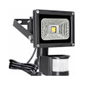 Miniatyrbild 1 av 4: Utomhusbelysningslösning, Energibesparande LED-strålkastare med rörelsesensor, Anpassningsbar avkänningsområde, Automatisk PÅ/AV-säkerhetsbelysning från skymning till gryning, Enkel