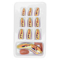 Miniatyrbillede 2 af 8: 24 stk. Moderne Falske Negle Aftagelige Lyse Farver Falske Negle Patch Fuld Dækning Neglekunst Tips02