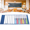 Miniatyrbild 5 av 8: Dagligt Schema Fickdiagram Undervisning Schemaläggning Klasschema Fickdiagram för Klassrum Hem med 13 st Kort 2 Krokar
