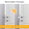 Miniatyrbild 3 av 5: Transparenta skyddsdynor i gummi, klar akryltextur, självhäftande idealiska för speglar, glasplattor eller kakel, skyddande buffertar för dusch
