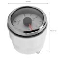 Pikkukuva 6 / 8: 52MM Polttoaineen Tason Mittari 0‑190Ω Polttoainesäiliön Mittari 7 Värillä Taustavalo Autolle Veneelle RV:lle Jahtin Valkoinen