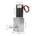 Pikkukuva 6 / 8: DC-vaihdemoottori Pieni 18W Suuri Vääntömomentti Käännettävä Turbiini Madalletun Nopeuden Moottori Itselukituvalla DC12V 0‑10RPM Minuutissa