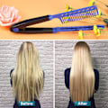 Miniatyrbild 7 av 8: 2 st Smoothing Comb Salon Hårborste Kam Salon Styling Hår Räta V Form Smoothing Comb för Astige Hår