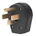 Miniatyrbilde 2 av 8: NEMA 14‑50P Rett Stift Vinkelplugg 50A 125V/250V Strømutgang 4-polet Plugg for Komfyr Tørketrommel Generator