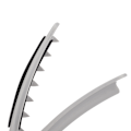 Miniatyrbillede 1 af 2: 2 stk. Multifunktionelt Hårpartitionsklip med Varmebestandig Plade til Hårextensions (Grå)