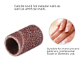 Miniatyrbillede 1 af 2: 100 stk. Negle Slibeskive Slibhoved Slibebånd Ring Bor Bits Manicure Værktøj 100 stk./#120/Fint Sand