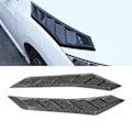 Miniatyrbillede 1 af 8: 2 stk. Kulfiber-Style Hætteventiler Bonnet Cover Gummi Front Bonnet Vent Universal til Bil