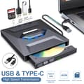 7-i-1 Extern USB 3.0 DVD CD RW Brännare Enhet Läsarspelare För Laptop PC