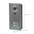 Miniatyrbild 6 av 8: BUS 2-tråds Videodörrklocka Direkttryckstyp Färgskärm Tvåvägs Intercom Nattseende Väderbeständig AC 100‑240V2 Hushåll Lägenhet
