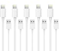 Lightning-ladekabel for Apple-enheter, høyhastighets dataoverføring USB til Lightning-kabel for iPhone iPad-synkronisering, hurtiglading med MFi-støtte