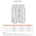 Miniatyrbillede 3 af 3: Mænds Sommer Shorts Elastisk Talje Snørelukning Over Knæ Længde Casual Shorts med Sidelommer Lyse Khaki M